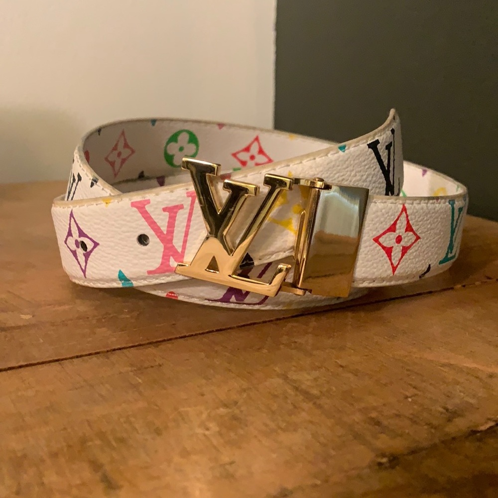 [Louis Vuitton] Multicolor Monogram Leather Belt